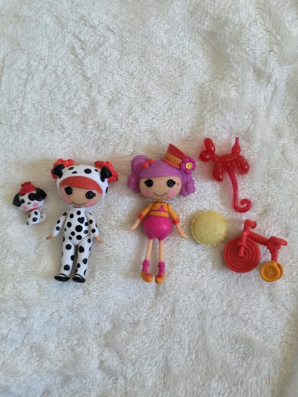 Mini Lalaloopsy Silly Funhouse 2-Pack Peanut Big Top & Ember Flicker Flame Lot